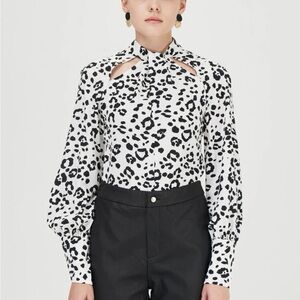 Stylish Black and White Women's Top